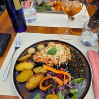 Lasagne like eggplant and grilled vegetables at Nevodi   in Venice