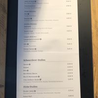 Menu  at Kaiserwetter in Hamburg