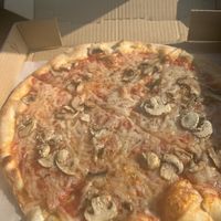 Vegan cheese with mushrooms  at Roman's Pizza House in Cape May