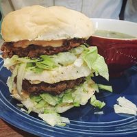 Vegan Mac Burger! The best ever!!  at The Clever Rabbit in Edmonton