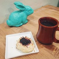 Those coconut macaroons OMG ?  at The Clever Rabbit in Edmonton