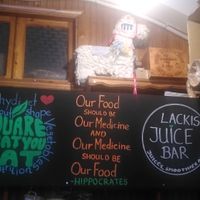 . at Lackis Juice Bar in Euboea