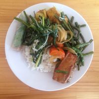 40.000 for this plate  at Khanh Ly Vegetarian Food in Phu Quoc