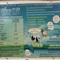 Poster on the wall in Vietnamese  at Khanh Ly Vegetarian Food in Phu Quoc