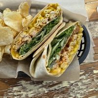 Mac and cheese crunch wrap  at Pingala Cafe & Eatery in Burlington