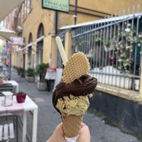   at Gelateria Pisacane in Genoa
