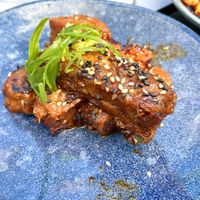 sticky vegan ‘ribs’  at Wagamama in Stoke-on-trent