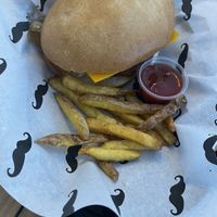 Burguer con patatas   at Mostacho Murcia Burger Bar in Murcia
