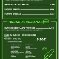Carta Vegan   at Mostacho Murcia Burger Bar in Murcia