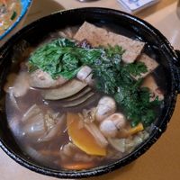 Veg sukiyaki at Furusato Japanese Restaurant in Nairobi