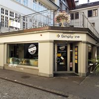 Store section exterior at Simplyfine in Thun