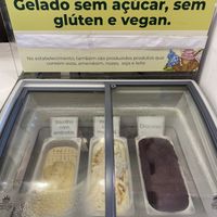“Sugar free, gluten free and vegan ice cream"  at Tropicalia in Quarteira