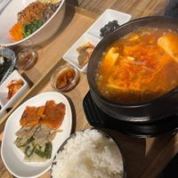 Our spread   at Yachego in Tokyo