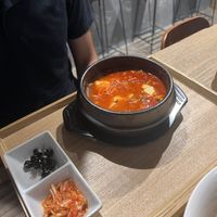 Soft tofu stew  at Yachego in Tokyo