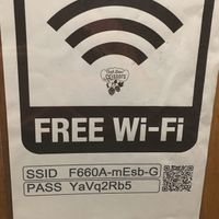 Wifi password  at Yachego in Tokyo