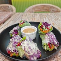 FreH spring rolls at Coffeenosky in Lovina