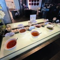 Sauces- some are vegan friendly (i.e chilli padi, coriander)  at Arashi Shabu-Shabu - KSL City in Johor Bahru