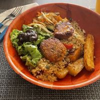 Quinoa salad bowl  at Vibrations Kitchen in Serrekunda