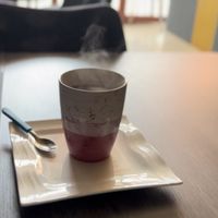 My chai tea  at Vibrations Kitchen in Serrekunda