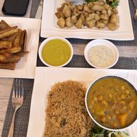 Chickpea curry  at Vibrations Kitchen in Serrekunda