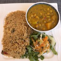 Chickpea curry  at Vibrations Kitchen in Serrekunda
