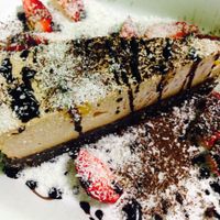 Raw vegan banana cake at BEMBA rawfood & plant-based in Bratislava