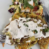 Potato pancaces  at BEMBA rawfood & plant-based in Bratislava