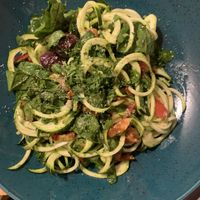 zucchini spaghetti at BEMBA rawfood & plant-based in Bratislava