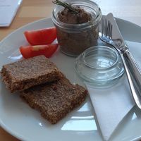 Faux gras at BEMBA rawfood & plant-based in Bratislava