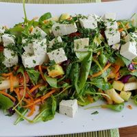 Štajerský šalát s Raw syrom  at BEMBA rawfood & plant-based in Bratislava