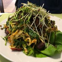 Zucchini noodles at BEMBA rawfood & plant-based in Bratislava