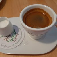 Coffee with plant milk at BEMBA rawfood & plant-based in Bratislava