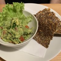 Guac n crackers at BEMBA rawfood & plant-based in Bratislava