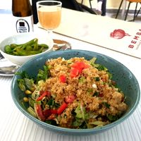Quinoa salad with edamame beans. at BEMBA rawfood & plant-based in Bratislava