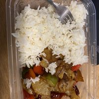 Potato and capsicum stir fry, with added rice  #Veganuary at Papa Chou's Yum Cha & Chinese Dining in Dunedin