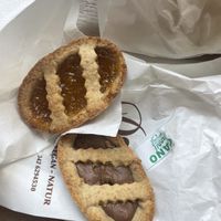 Jam and vegan Nutella pie   at Caffetteria Danny in Lecce