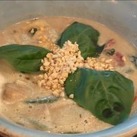 Green curry with big basil leaves   at Green Chiangmai - 그린치앙마이 in Seoul