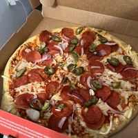 Vegan American hot at Domino's Pizza in Leeds