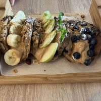 Vegan taco pancakes  at Cookie Beacon Brunch in Budapest