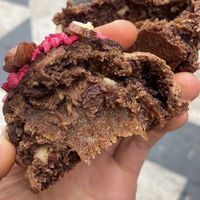 Vegan cookie inside   at Cookie Beacon Brunch in Budapest