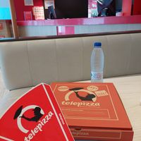 Smaller size pizza and complimentary water! at Telepizza in Ceuta