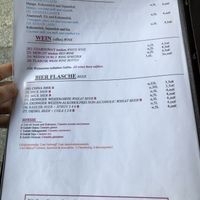 Menu: Last page, shakes and lassis, wine, beer  at Tramy - Vietnam Kitchen in Berlin