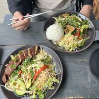 Udon’n’duck and vegan fish   at Tramy - Vietnam Kitchen in Berlin