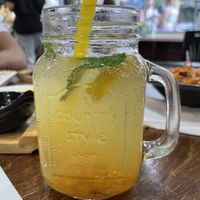 korean tea with soda  at Korelee in Ankara