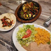 Veggie fajitas at San Felipe Mexican Restaurant in Asheboro