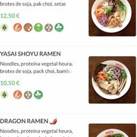 Vegan ramen  at Ramen Shifu in Zaragoza