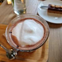 Trinkschokolade mit Mandelmilch at green & berry in Bad Homburg