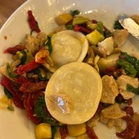 Vegan Mediterranean ravioli￼  at Maggie McFly's in Manchester