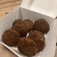 Lentil meatballs   at Officine 17 in Galatone