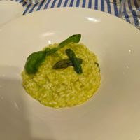 Asparagus risotto minus the cheesee  at La Lanterna in Sorrento